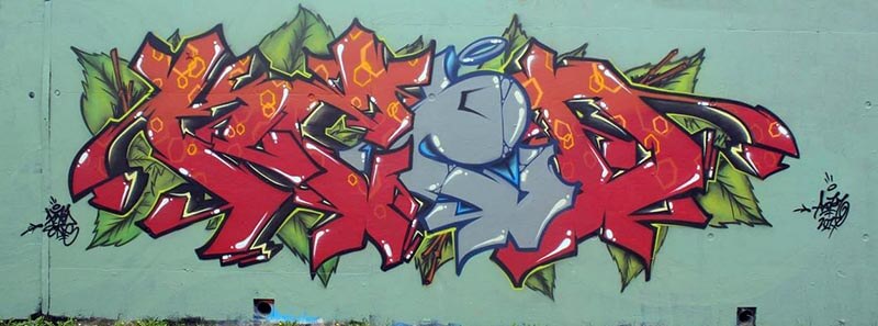Kzed axdk graffiti graffeur amiens decoration