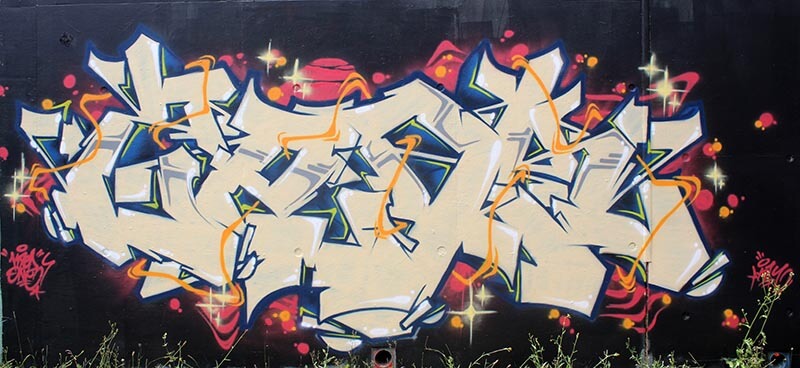 kzed axdk graffiti decoration amiens graffeur - Black BackGround