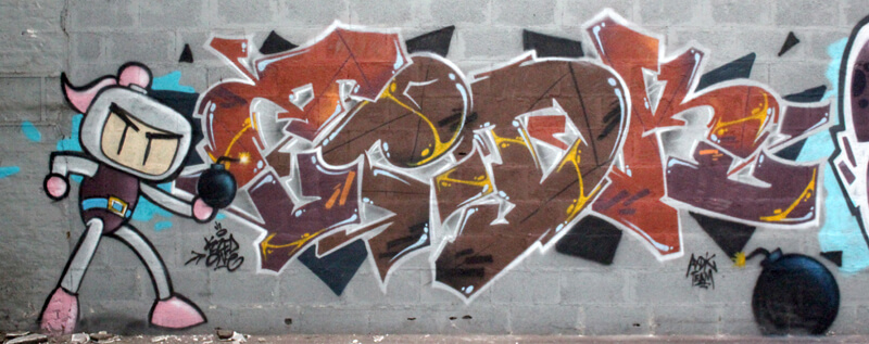 lettrage de kzed axdk - graffiti Amiens