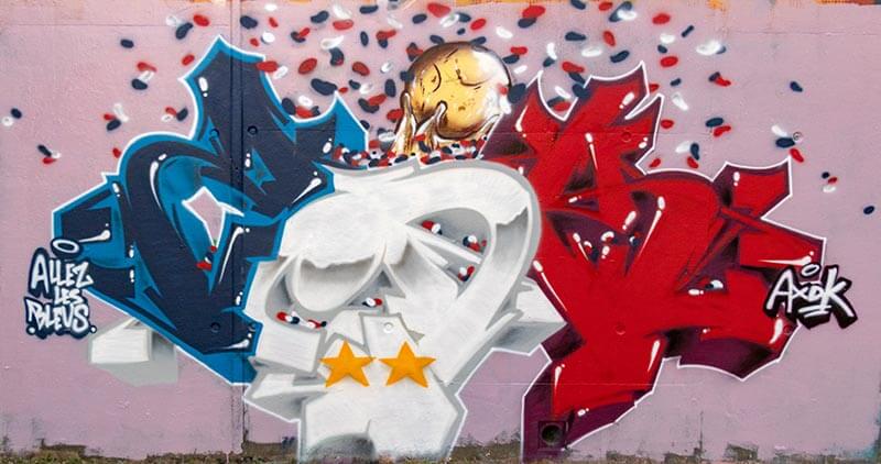 Graffiti réalisé par Kzed du crew AXDK a Amiens dans une usine abandonnée