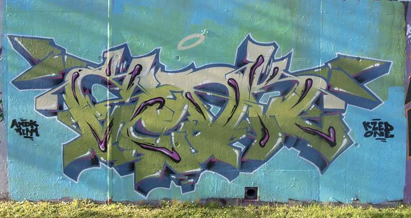 Peinture réalisée le 17-11-18 par Kzed du crew AXDK